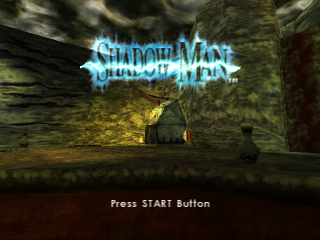 Shadowman Memory Card title screen for Playstation